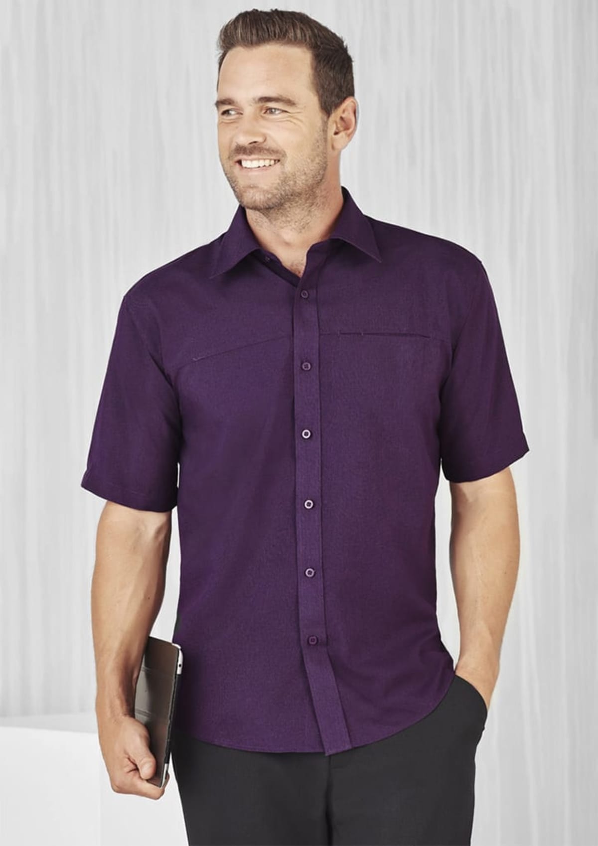 Oasis Mens Plain Short Sleeve Shirt