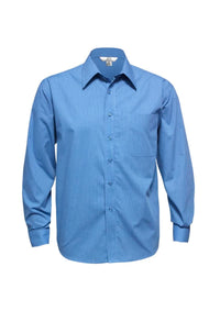 Mens Micro Check Long Sleeve Shirt