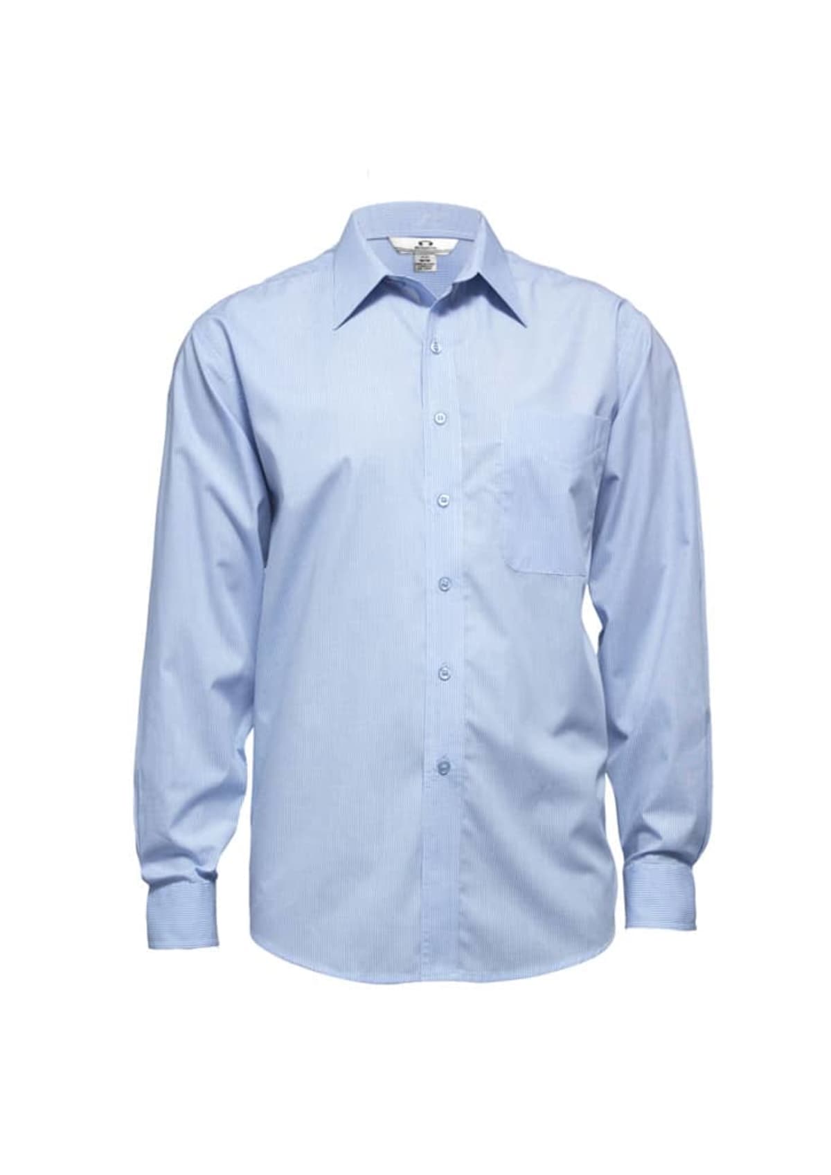 Mens Micro Check Long Sleeve Shirt