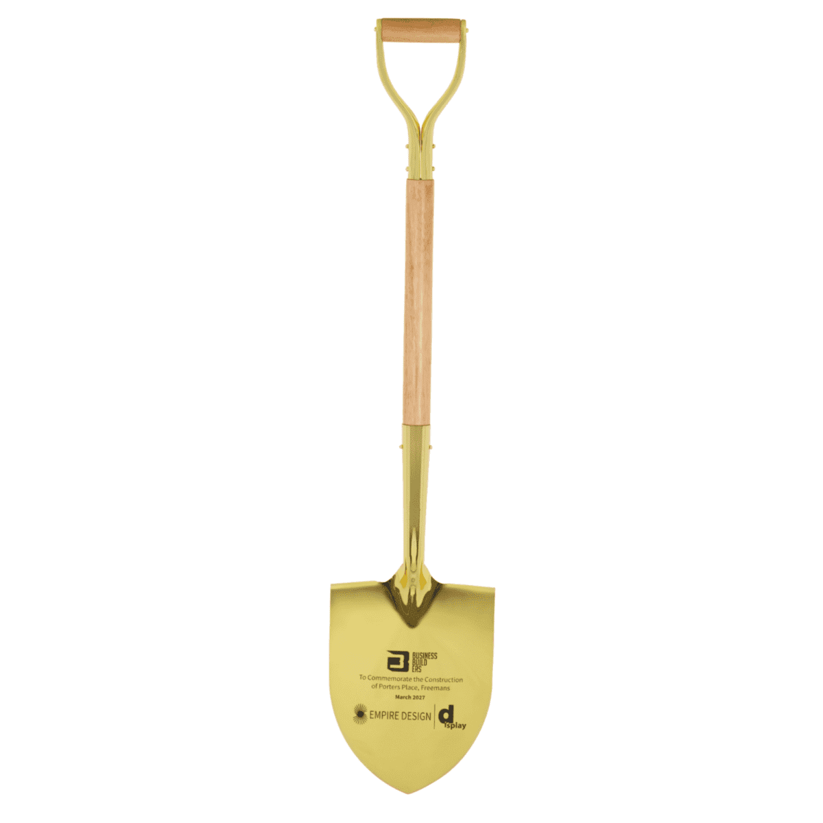 Groundbreaking Ceremonial Shovel Wooden Handle