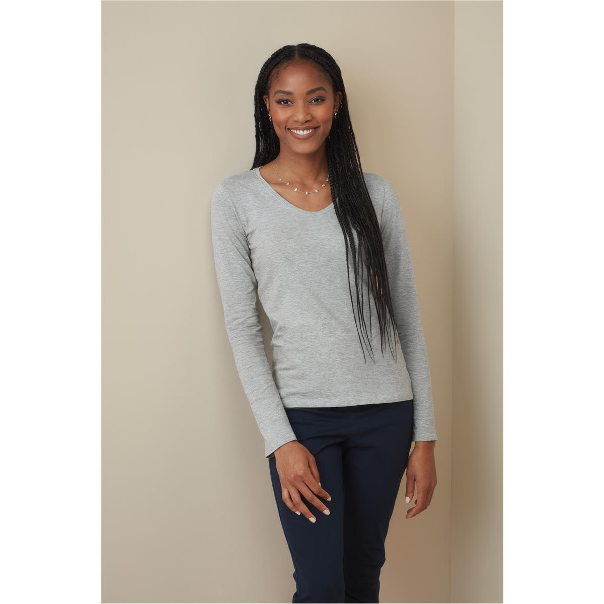 Women's Claire V-neck Long Sleeve
