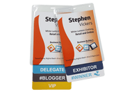 Custom Made Conference Name Tag Stick-Stack-Paper Ribbons