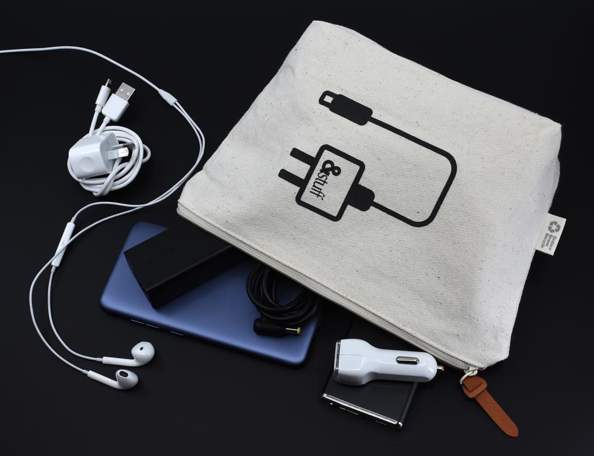 Calico Tech Pouch 17cm x 27cm x 8.5cm