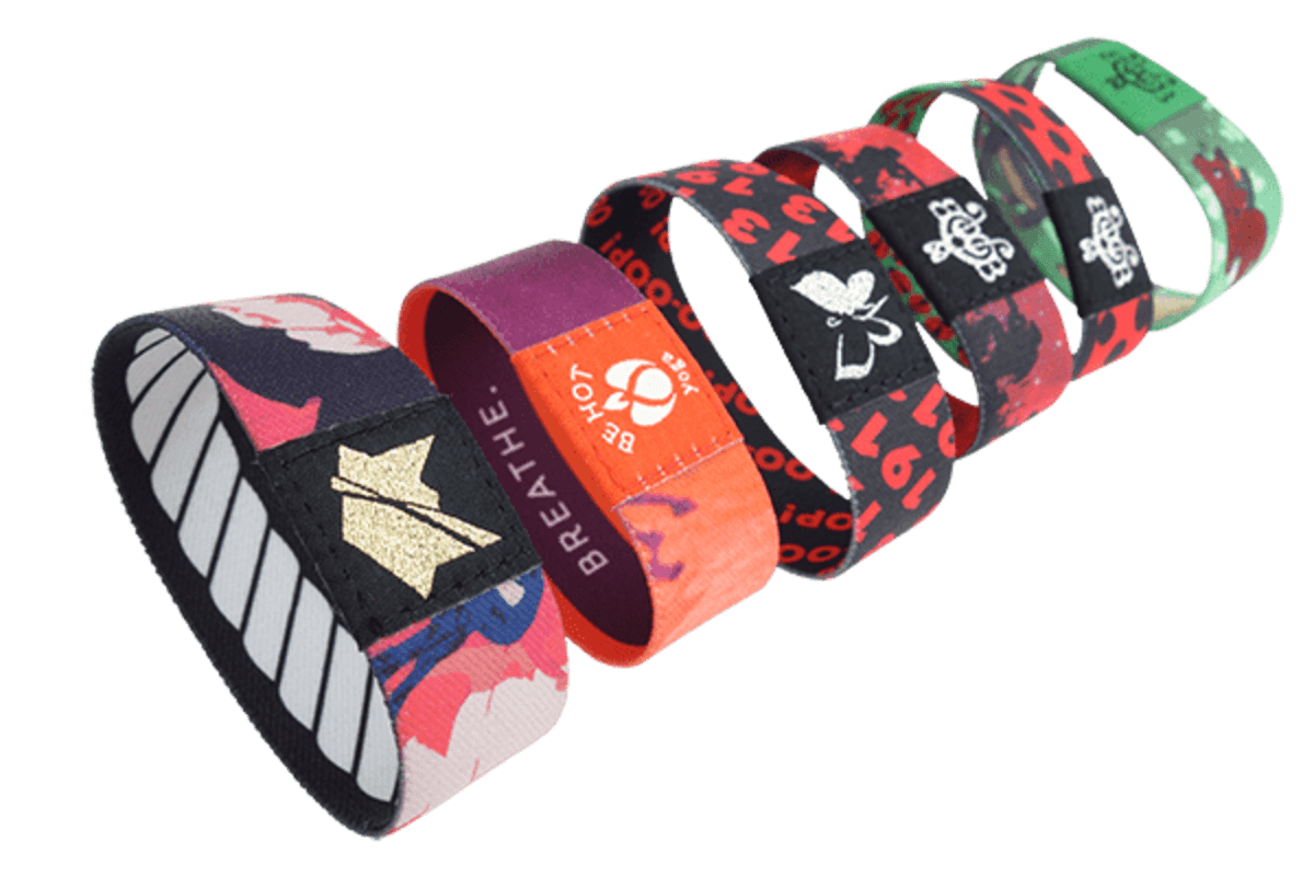 Elastic Wristband Sublimated Double Side with Label INDENT