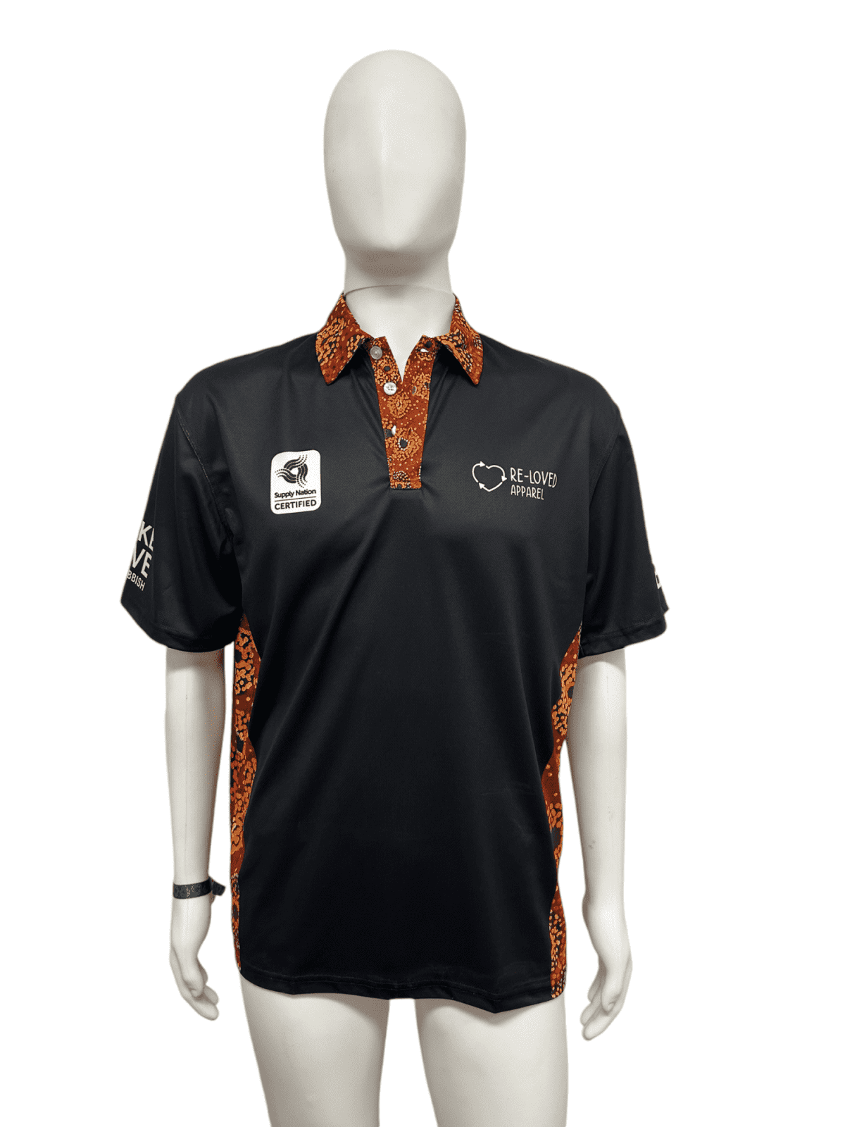 Sublimated rPET Short Sleeve Polo Shirt