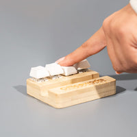 Bamboo Stand Holder Key Pressing Stress Reliever