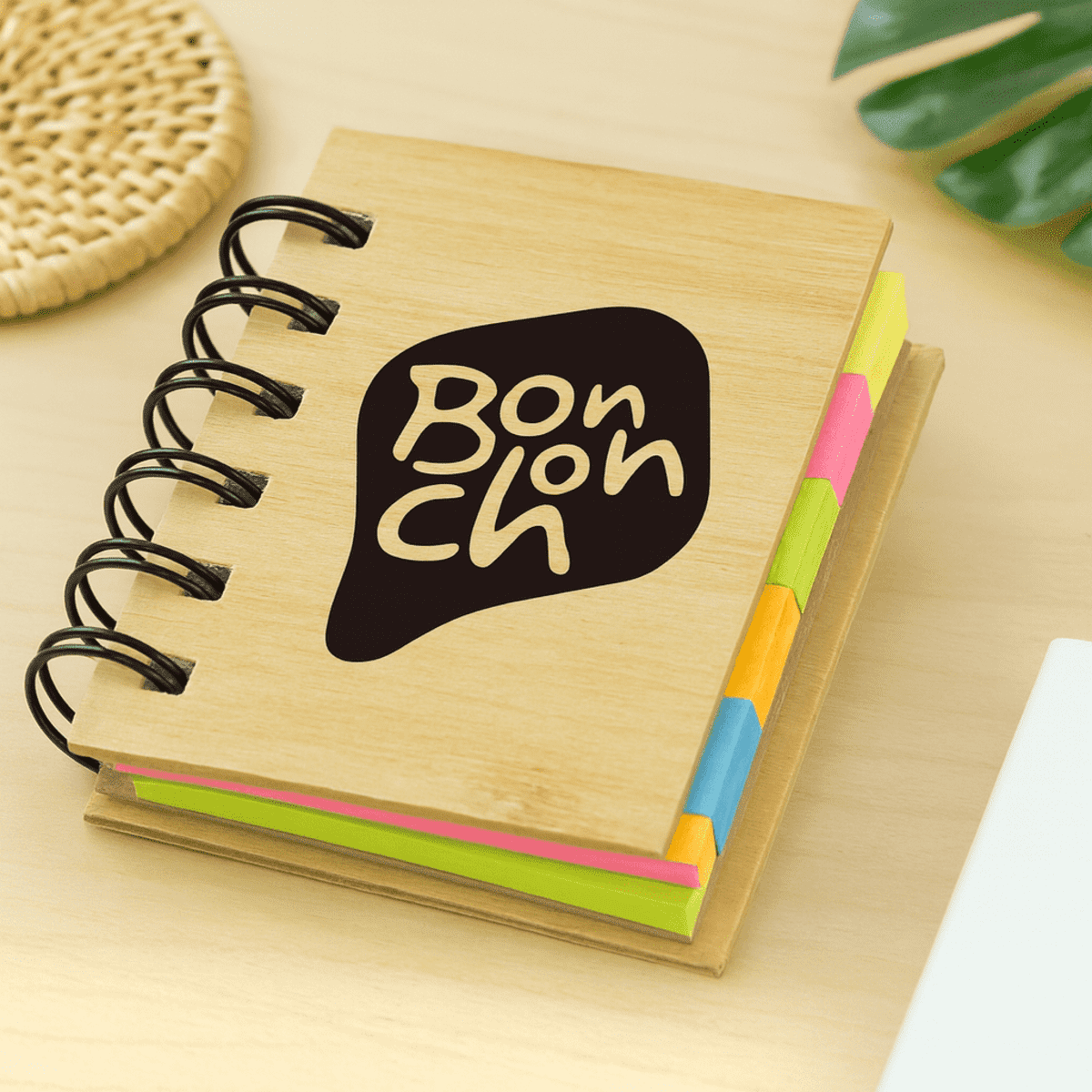 Mini Bamboo Sticky Note Set