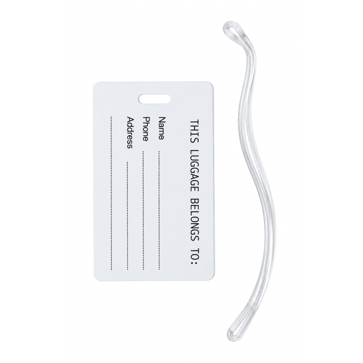 Imprinted Large Luggage Tag
