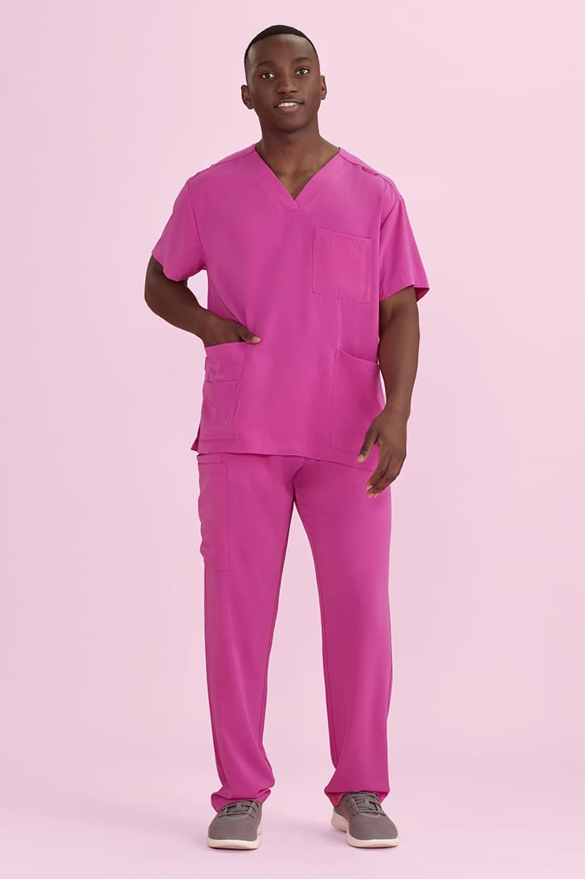 Unisex Pink Scrub Pant