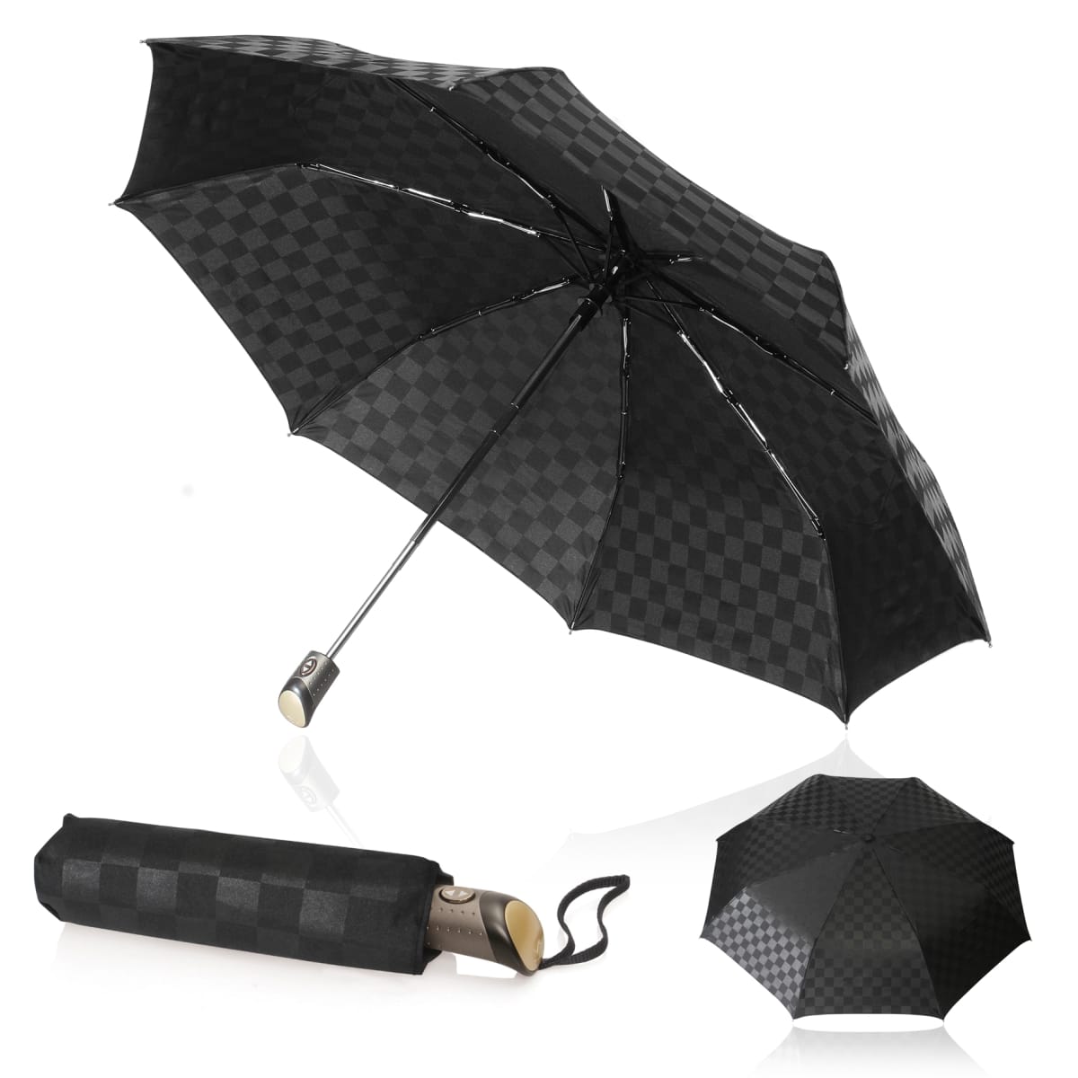 Umbrella 58cm Folding Compact Shelta Checkerboard