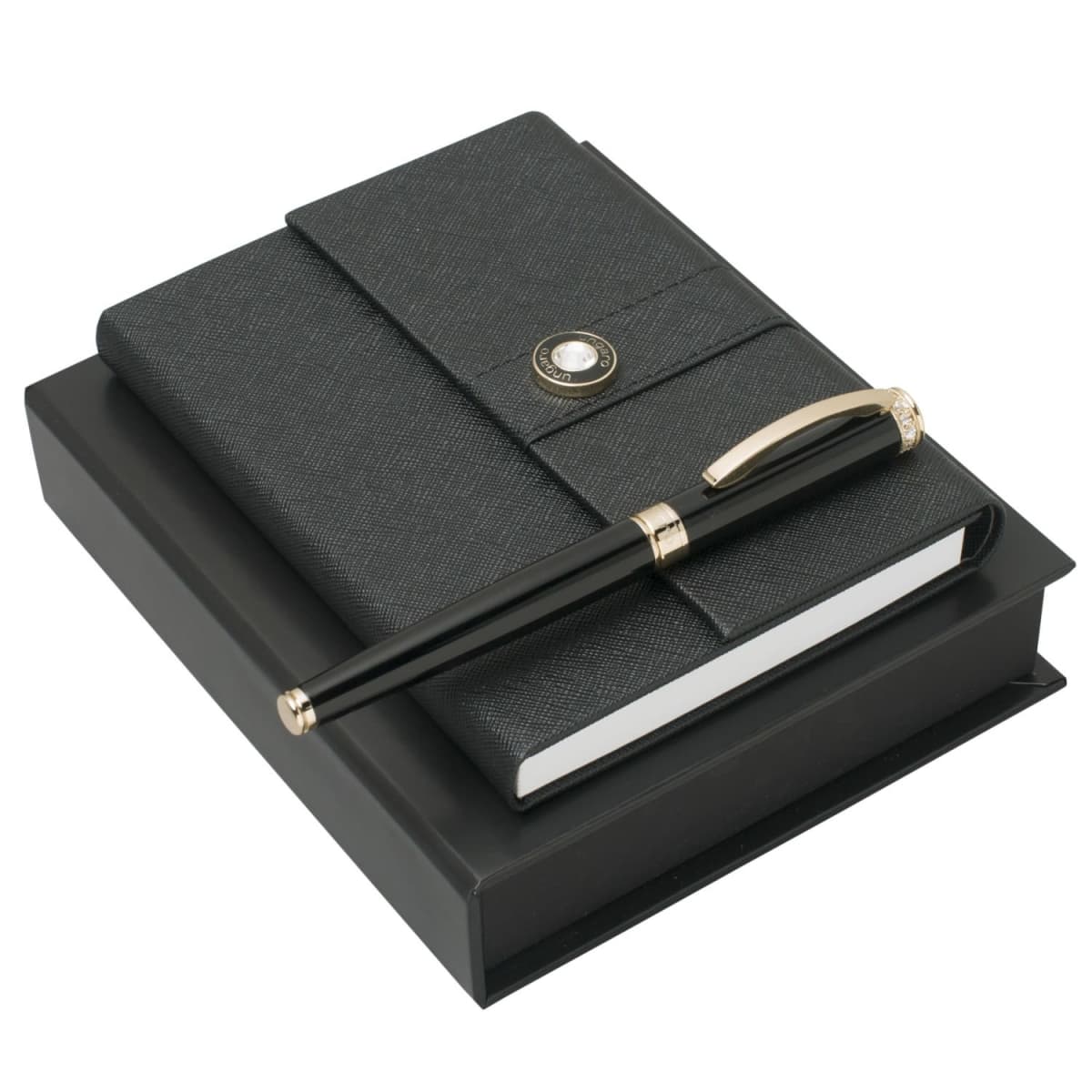 Set Alba Black (rollerball pen & note pad A6)