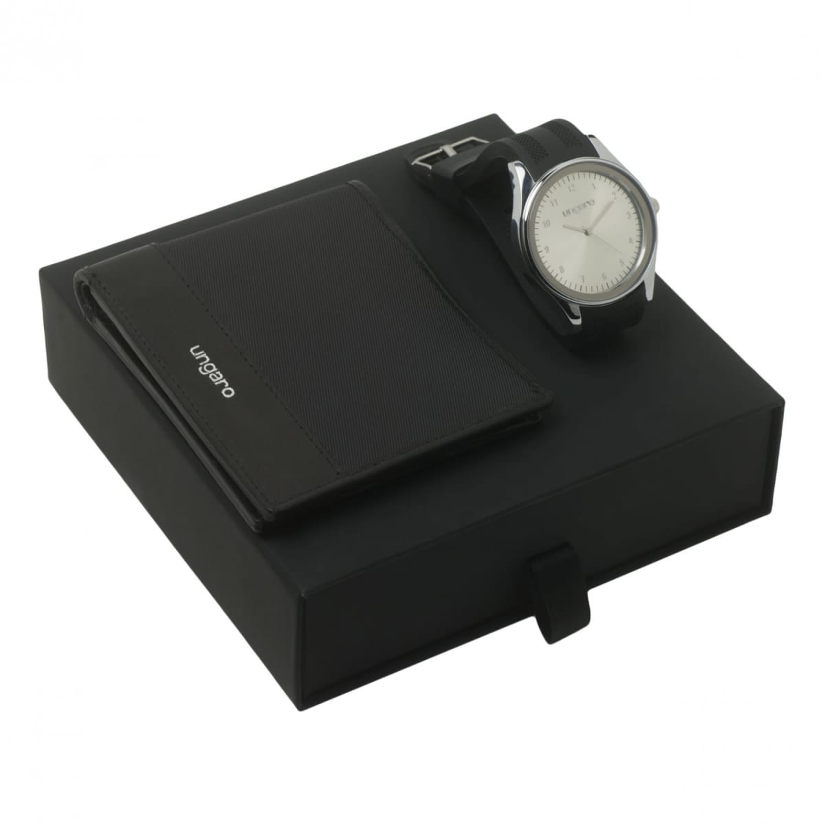 Set Ungaro Black (wallet & watch)