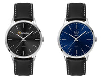 Mens Dress Watch, Leather Strap