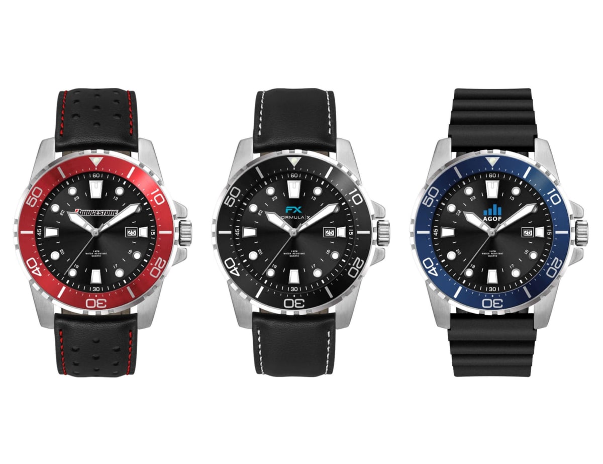 Sports Watch, Leather or Silicone Strap