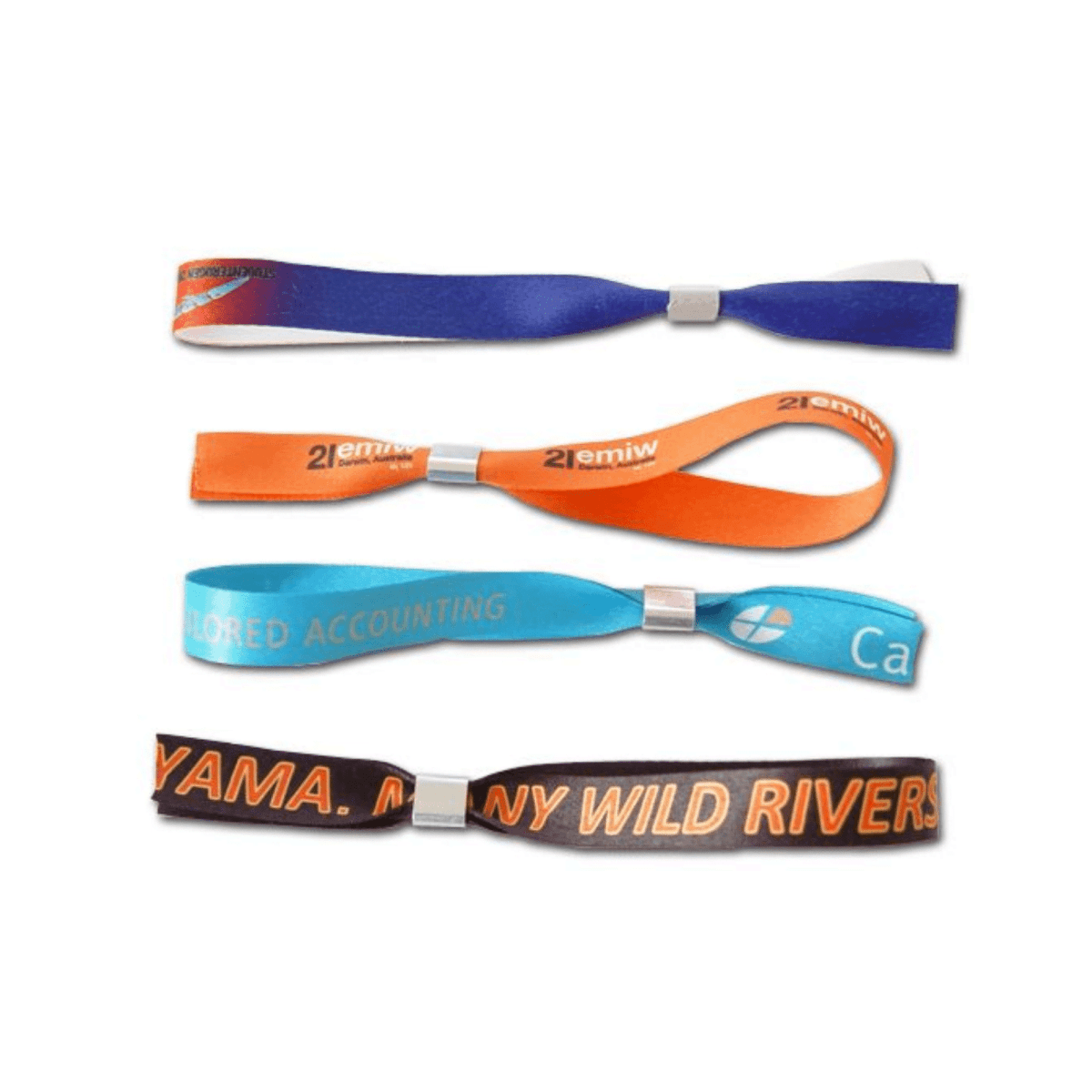 Sublimated Polyester Wristband Black Lock 15mm INDENT