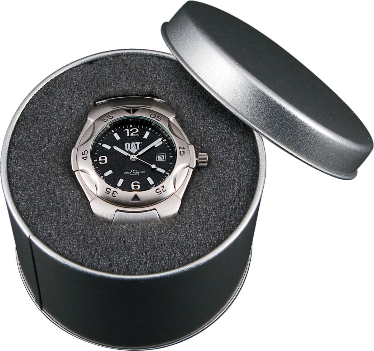 Round Watch Case - Silver