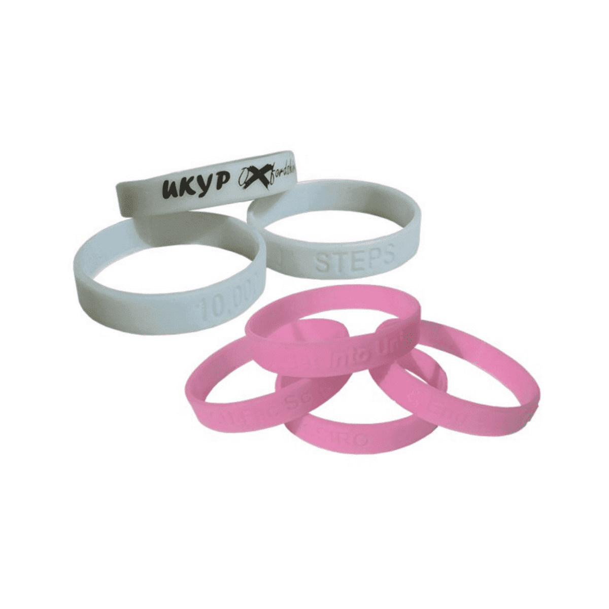 Silicone Wristband 12mm Debossed UV Colour Change
