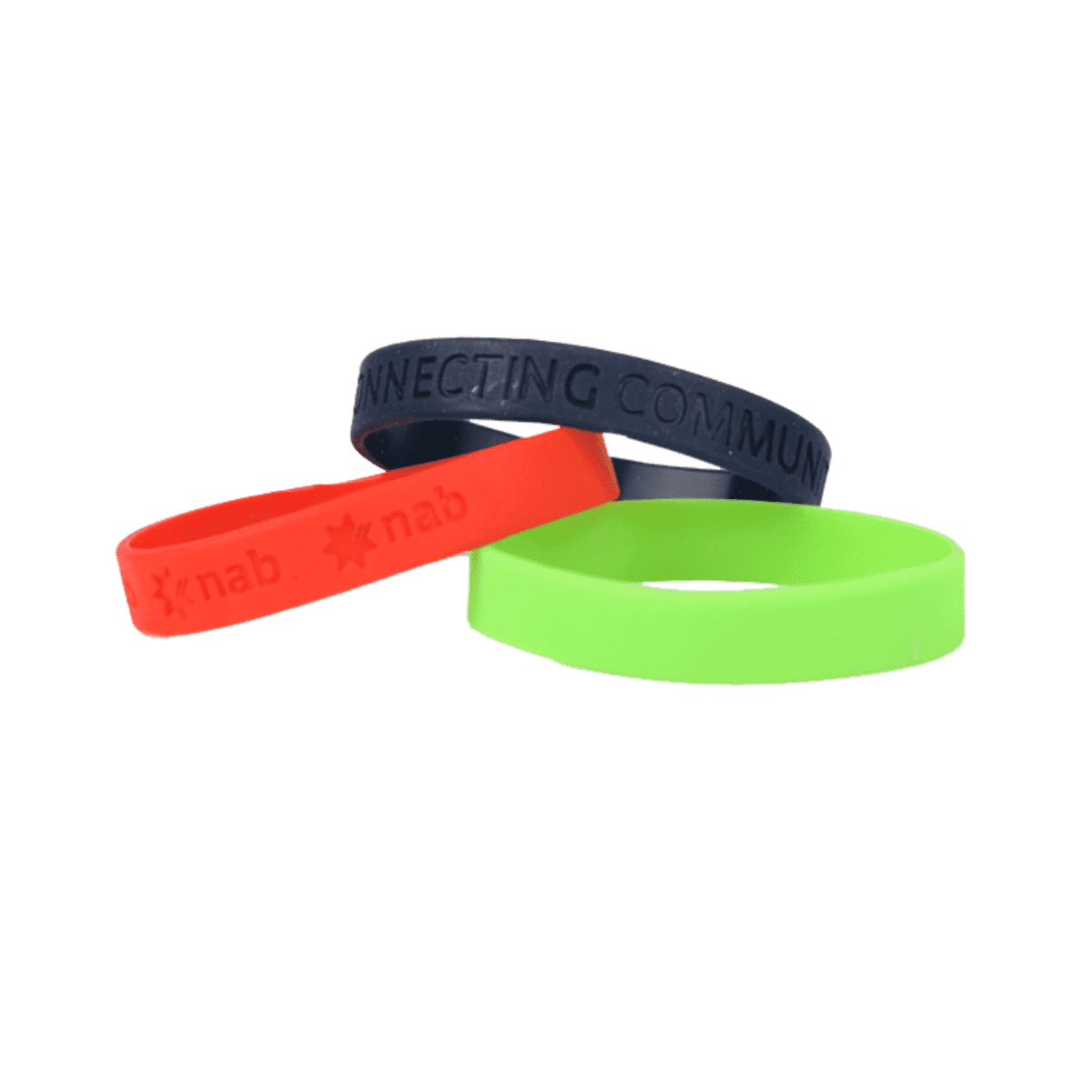 Silicone Wristband 12mm Debossed