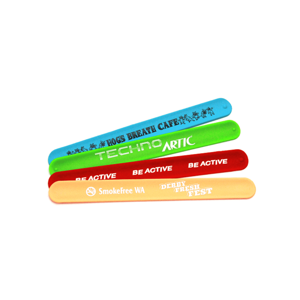 Silicone Slap Band 1 Colour Print INDENT