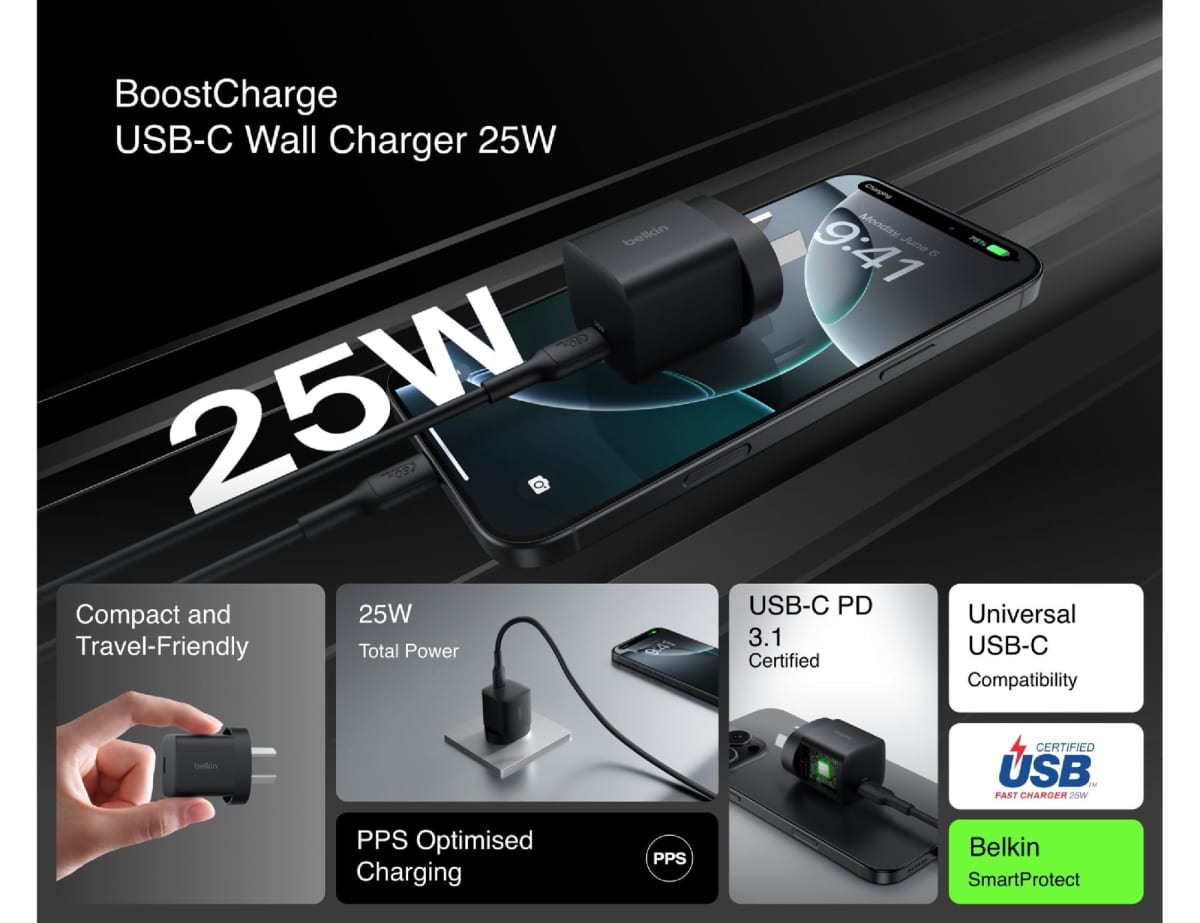 Belkin 25W Wall Charger with PPS