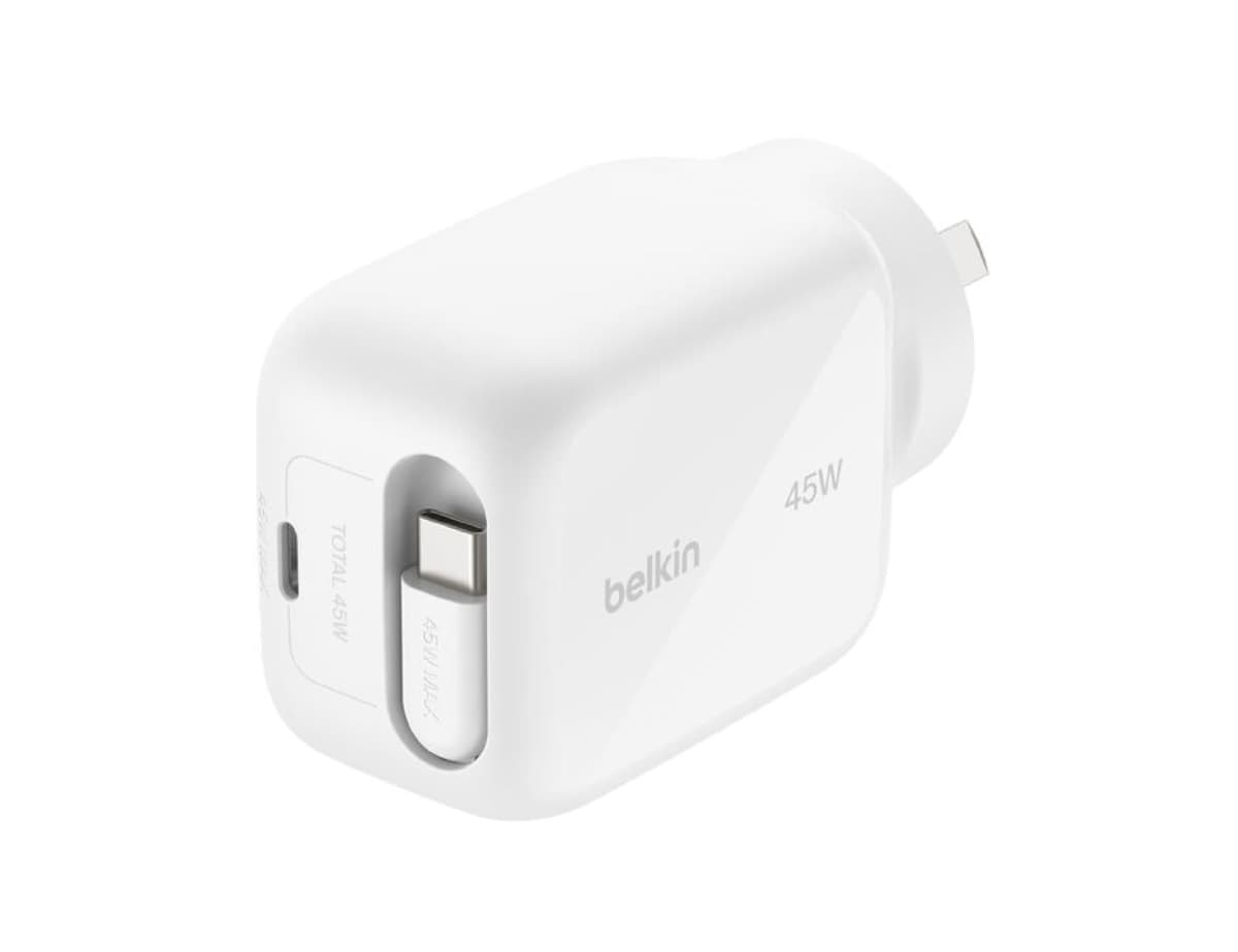 Belkin UltraCharge 45W Retractable GaN Wall Charger