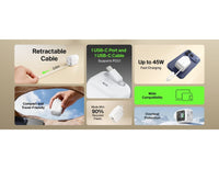 Belkin UltraCharge 45W Retractable GaN Wall Charger