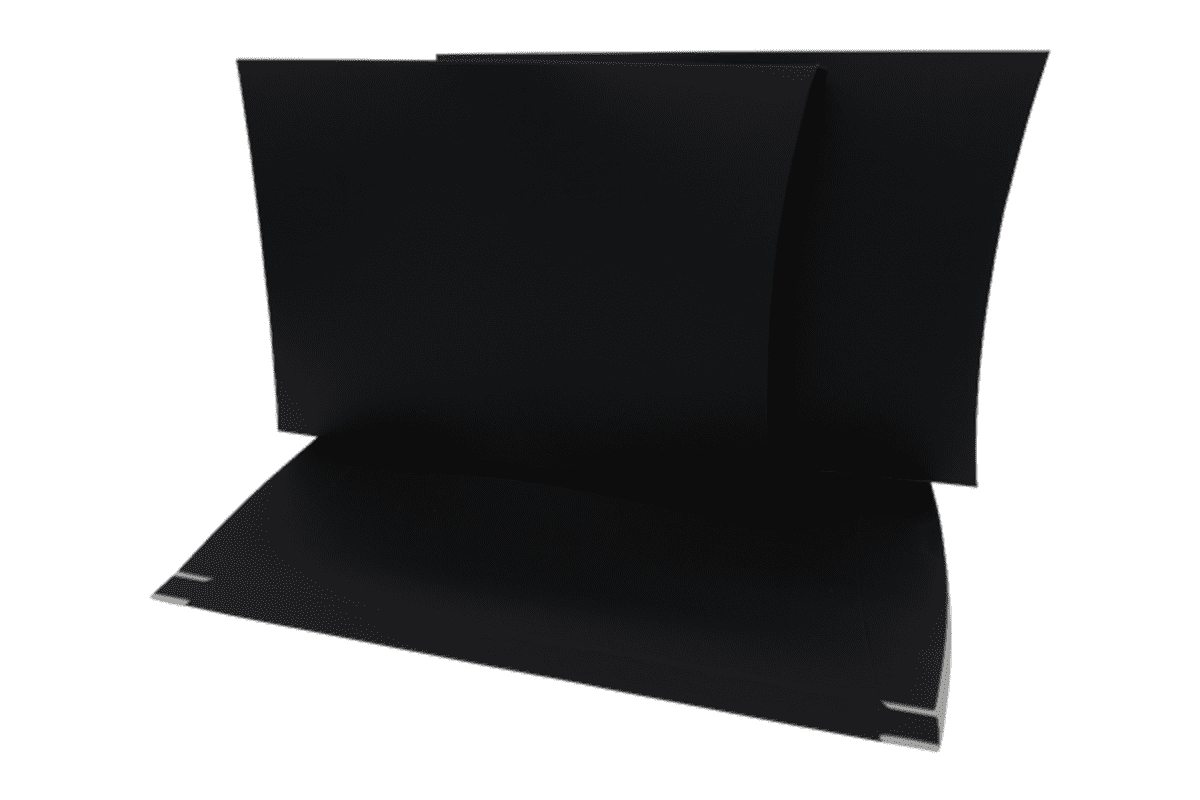 X Large Matt Black  Pillow Box with Gusset Printed