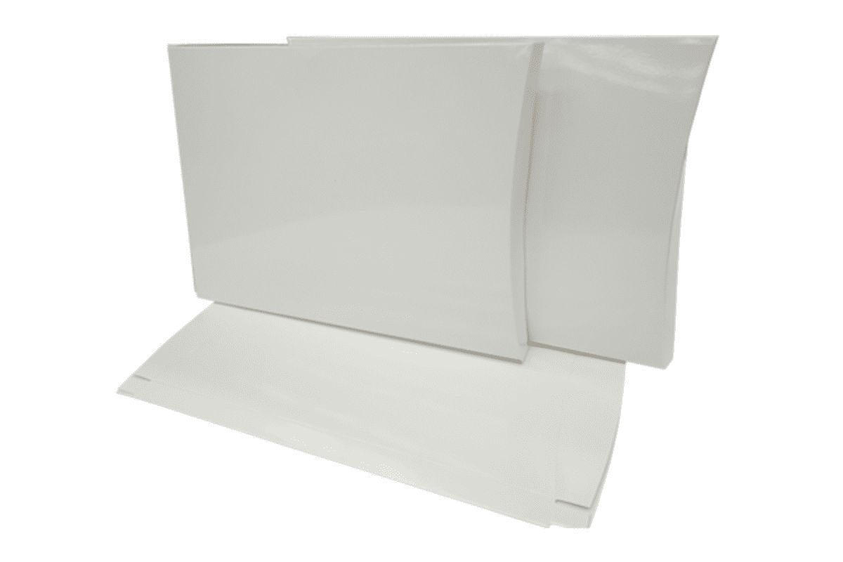X Large White Gloss Pillow Box with Gusset Printed