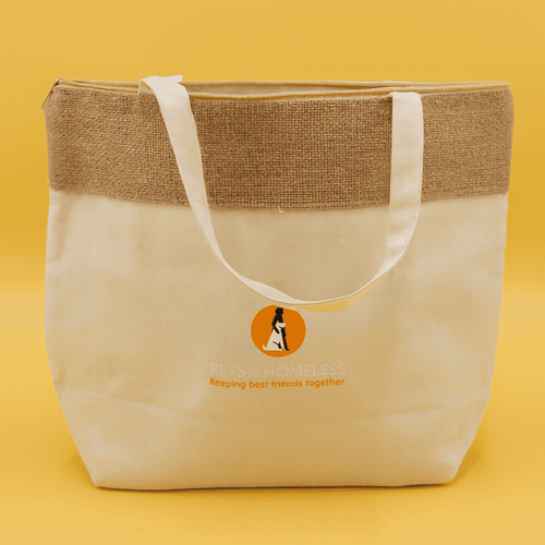 The Brooke Jute and Cotton Cooler Bag