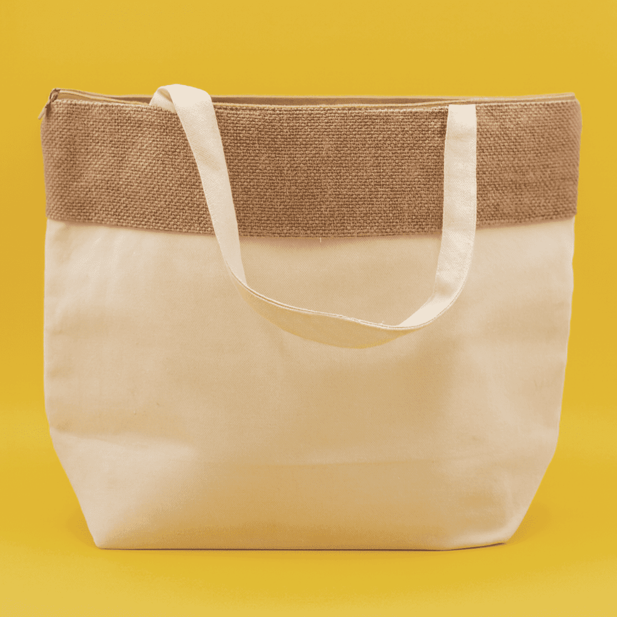 The Brooke Jute and Cotton Cooler Bag