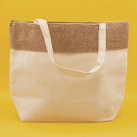 The Brooke Jute and Cotton Cooler Bag