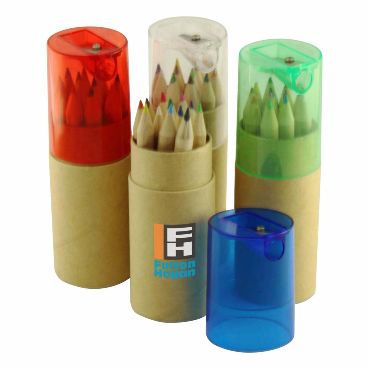 12pc Pencil Set Tube w Sharpener