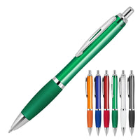 Plastic Pen Ballpoint Silicone Grip Transparent Cara