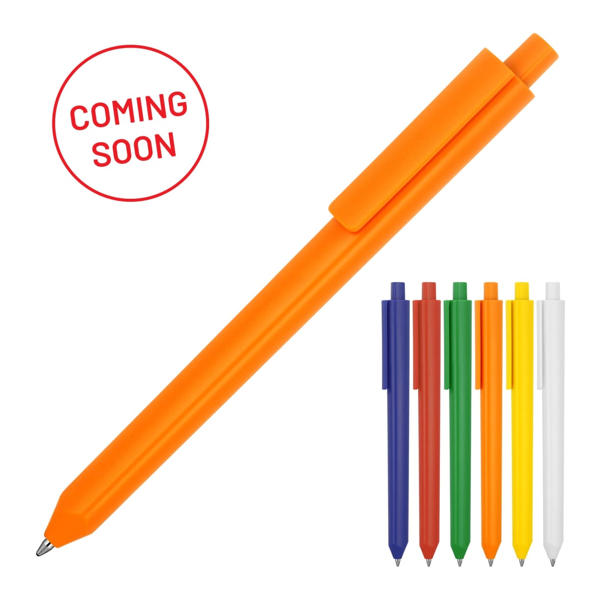 Plastic Pen Ballpoint Matte Triangular Phoenix