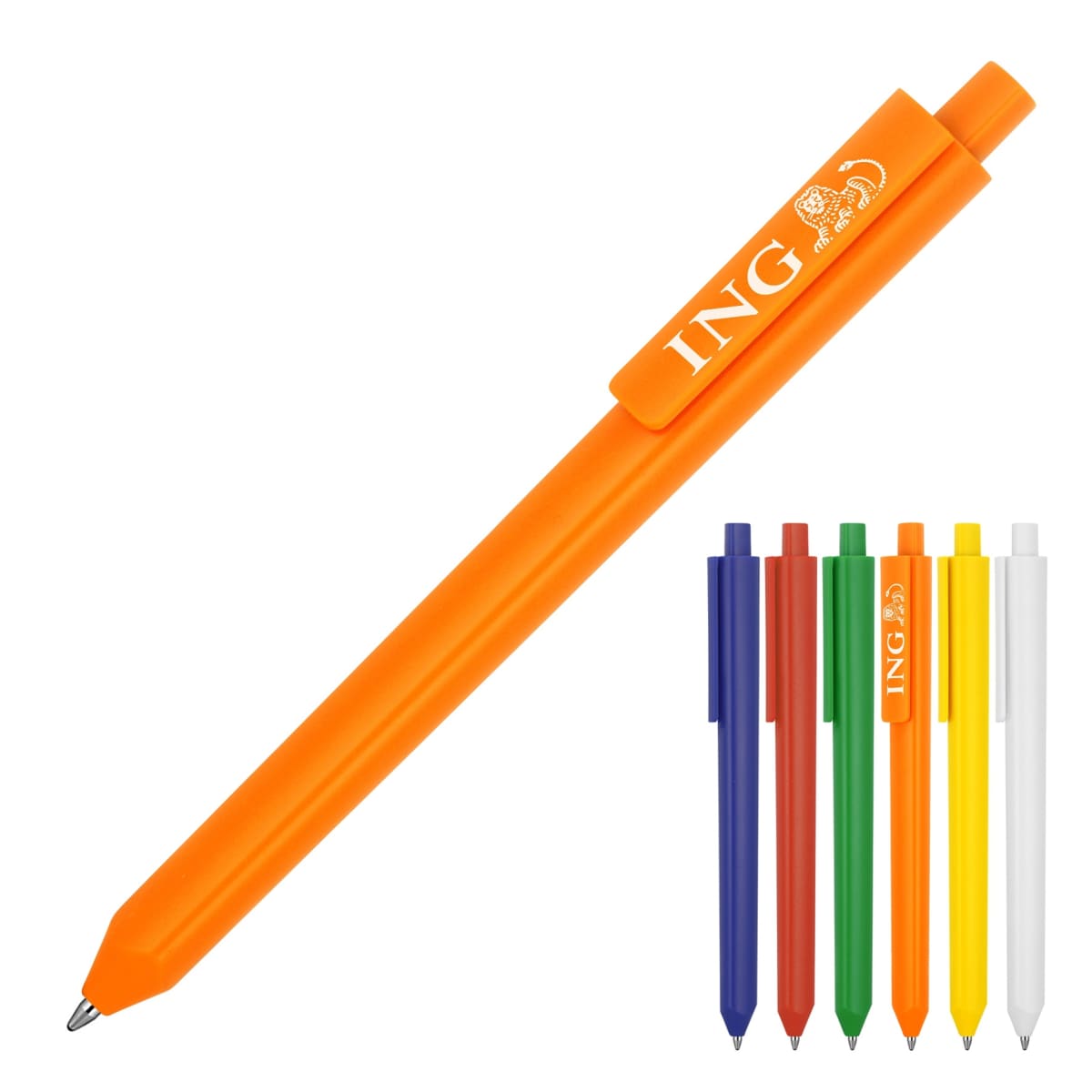 Plastic Pen Ballpoint Matte Triangular Phoenix