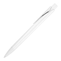 Plastic Pen Ballpoint White Romana