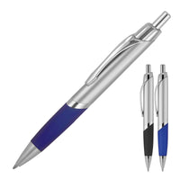 Plastic Pen Ballpoint Silver Marc