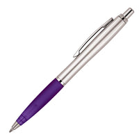 Plastic Pen Ballpoint Silver Yonna