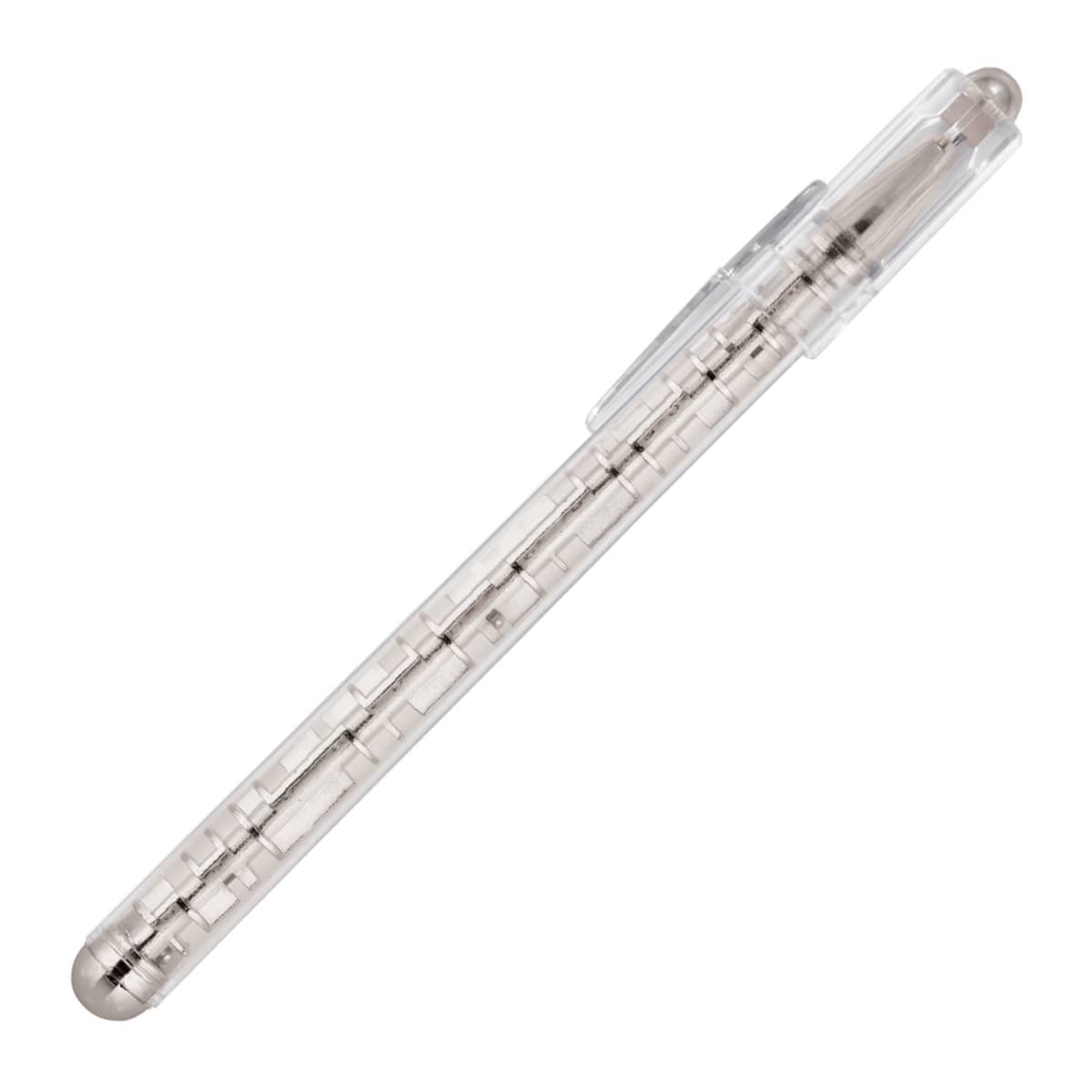 Plastic Pen Ballpoint Silver Lenny