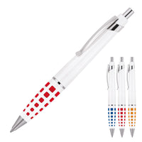 Metal Pen Ballpoint Prestige White Bobby