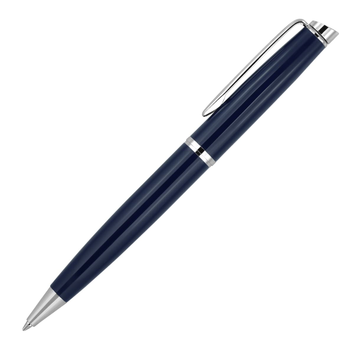 Metal Pen Ballpoint Prestige Chrome Trim Hubert