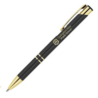 Executive Metal Pen Ballpoint Gold Trim Julia