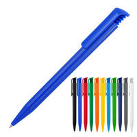 Plastic Pen Ballpoint Gloss Colours Tia