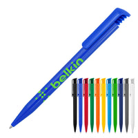 Plastic Pen Ballpoint Gloss Colours Tia