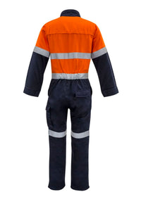 Mens Orange Flame Overall - Hoop Taped
