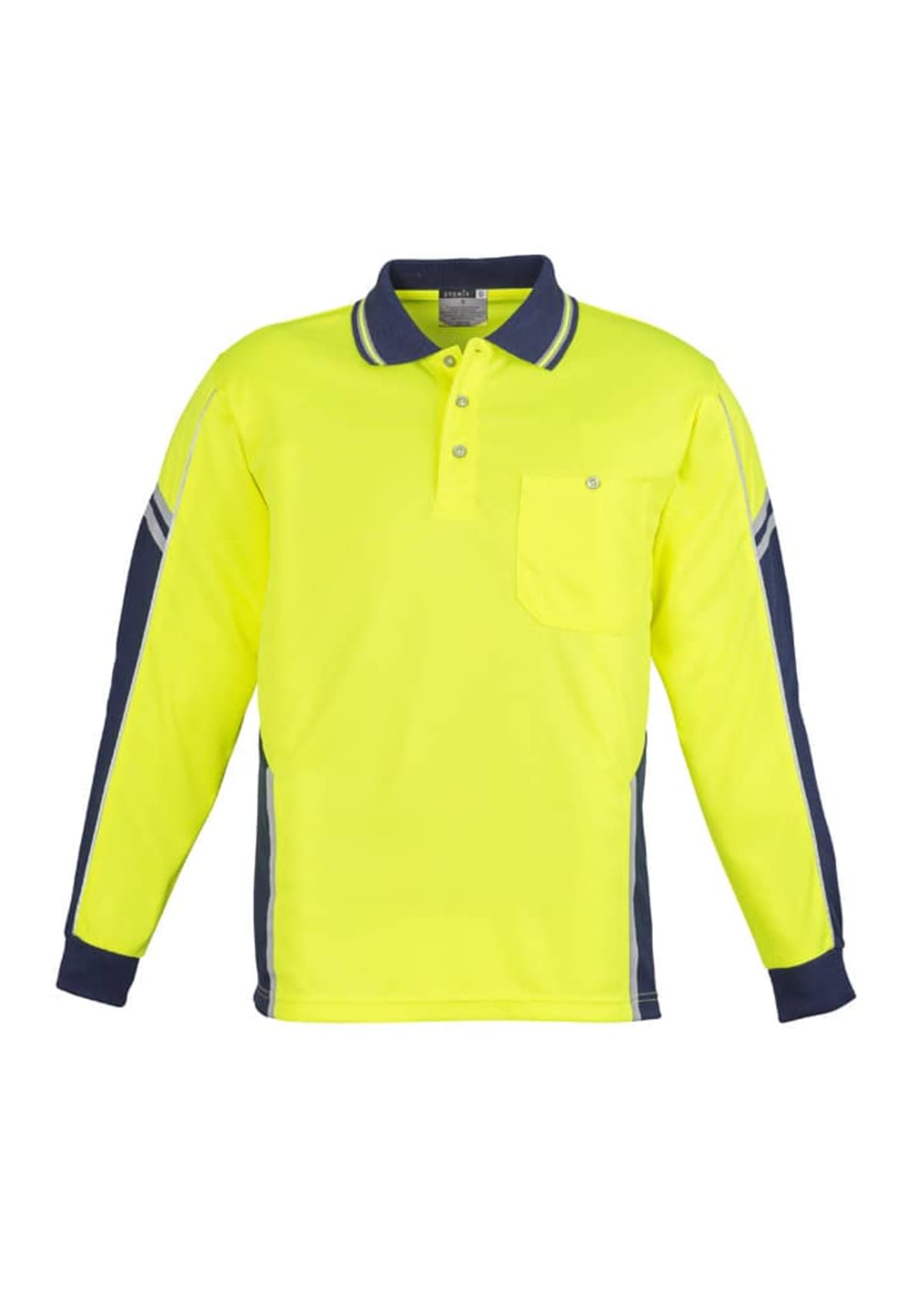 Mens Hi Vis Squad Long Sleeve Polo
