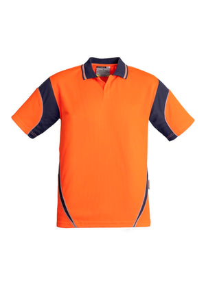 Mens Hi Vis Aztec Short Sleeve Polo