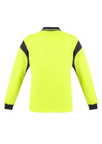 Mens Hi Vis Aztec Long Sleeve Polo