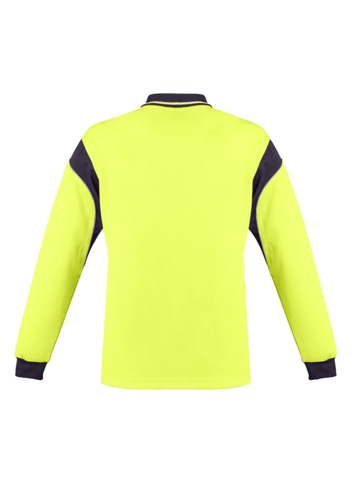 Mens Hi Vis Aztec Long Sleeve Polo