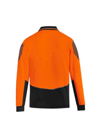 Mens Hi Vis Flux Long Sleeve Polo